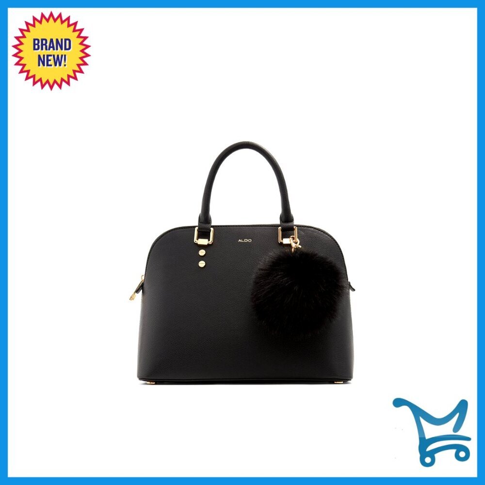 Medium Dome Crossbody Bag, Synthetic Material, Everyday Essential Handbag